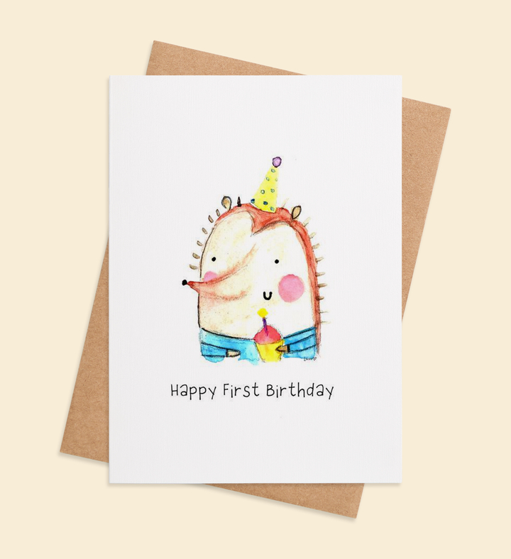 Hedgehug Beginnings Greeting Card