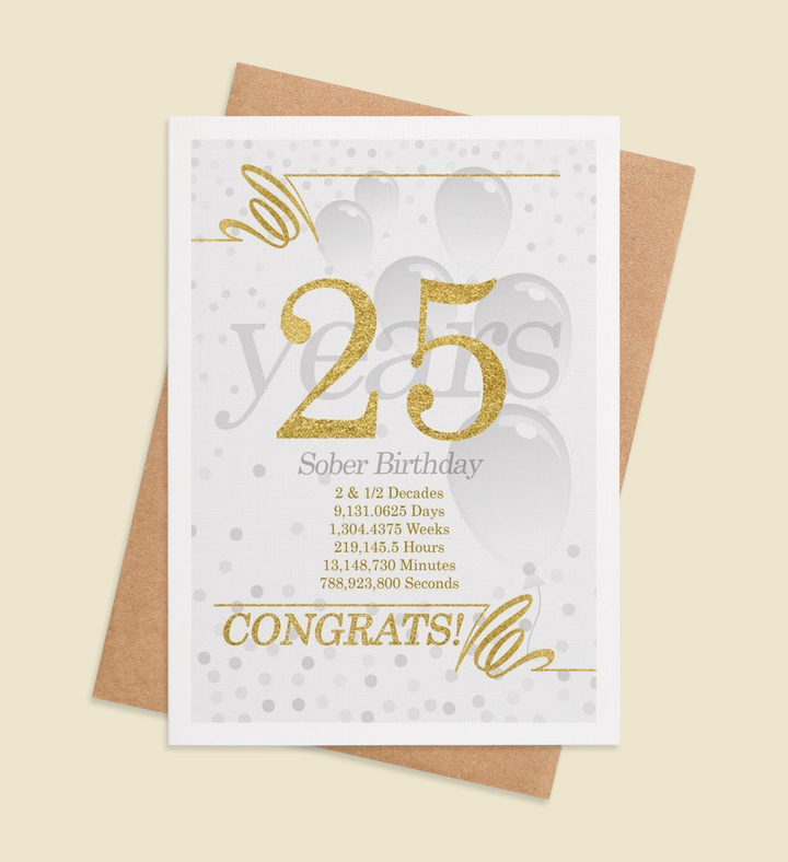 Golden Triumph: Years of Strength Greeting Card Image