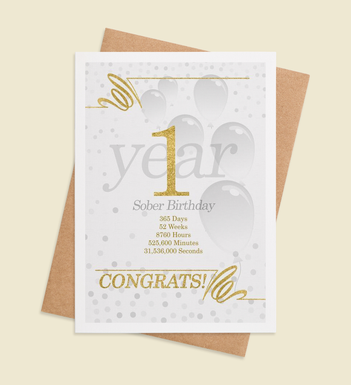 Golden Milestone Greeting Card Image