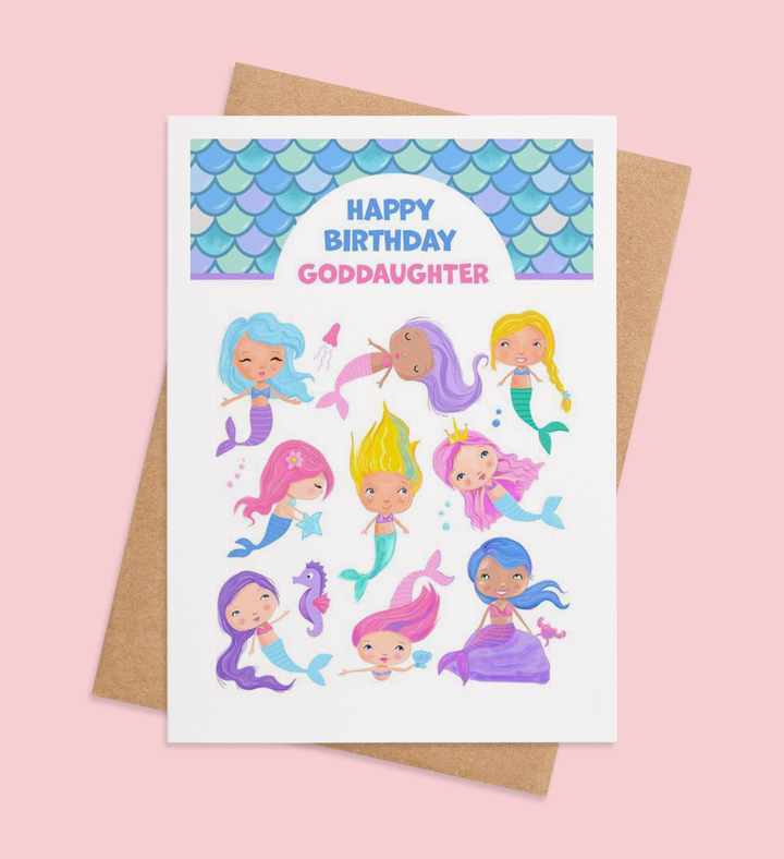 Mermaid Birthday Bliss Greeting Card