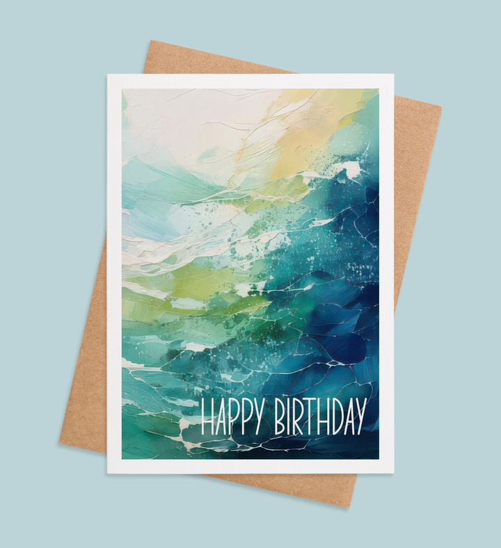 Waves of Celebration Greeting Card