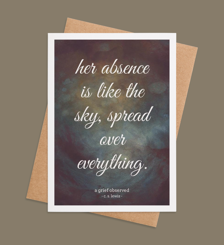 Sky of Her Absence Greeting Card