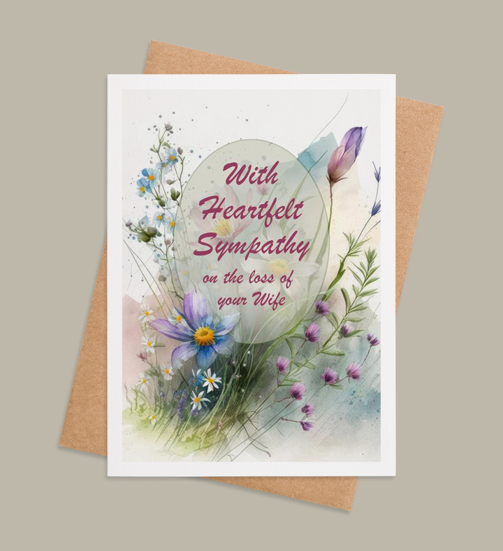 Eternal Bloom of Sympathy Greeting Card