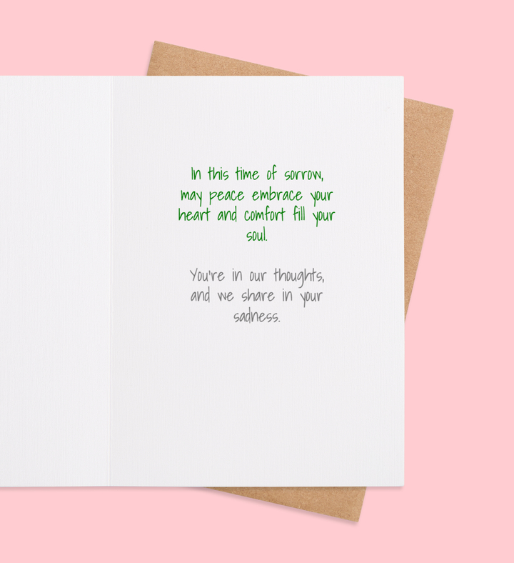 Tranquil Embrace Greeting Card Inside Image