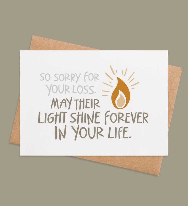 Eternal Flame of Memories Greeting Card Image