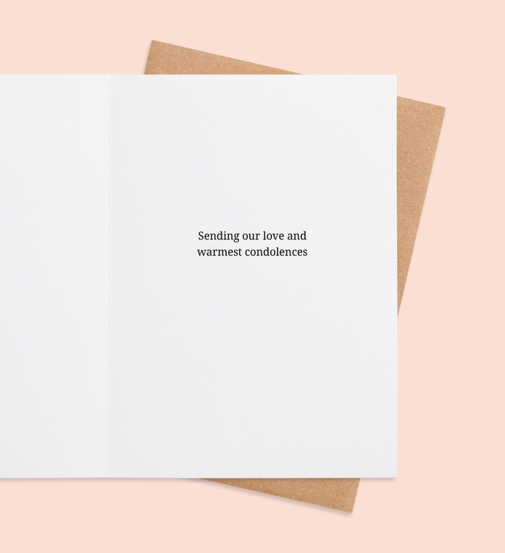 Eternal Blooms of Comfort Greeting Card Inside Image