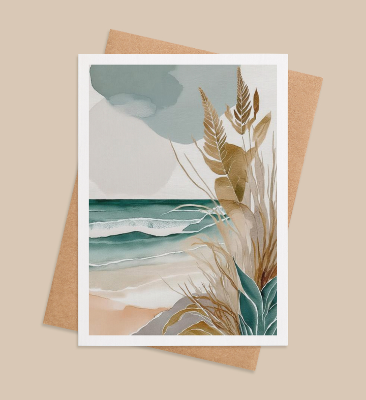 Waves of Serenity Greeting Card Image