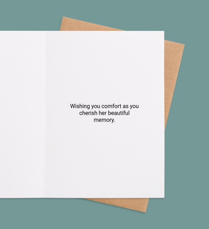 Eternal Bloom Greeting Card Inside Image