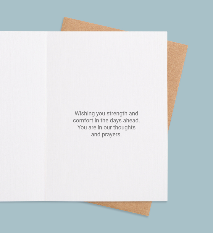 Lilies of Solace Greeting Card Inside Image