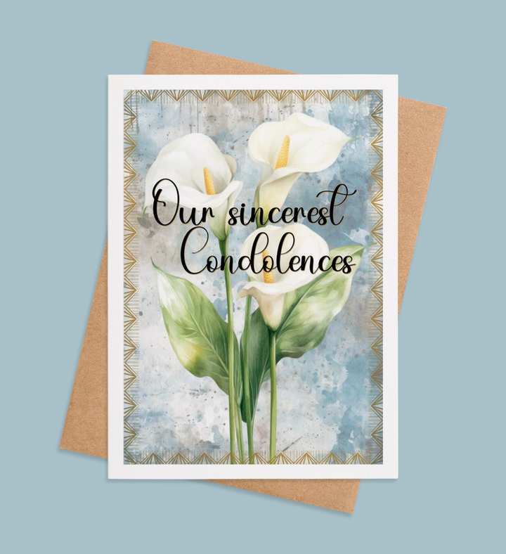 Lilies of Solace Greeting Card Image