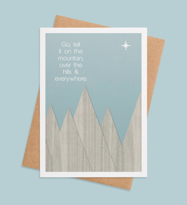 Mountain Echoes of Joy Greeting Card