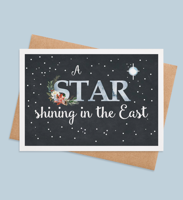 Radiant East Star Greeting Card