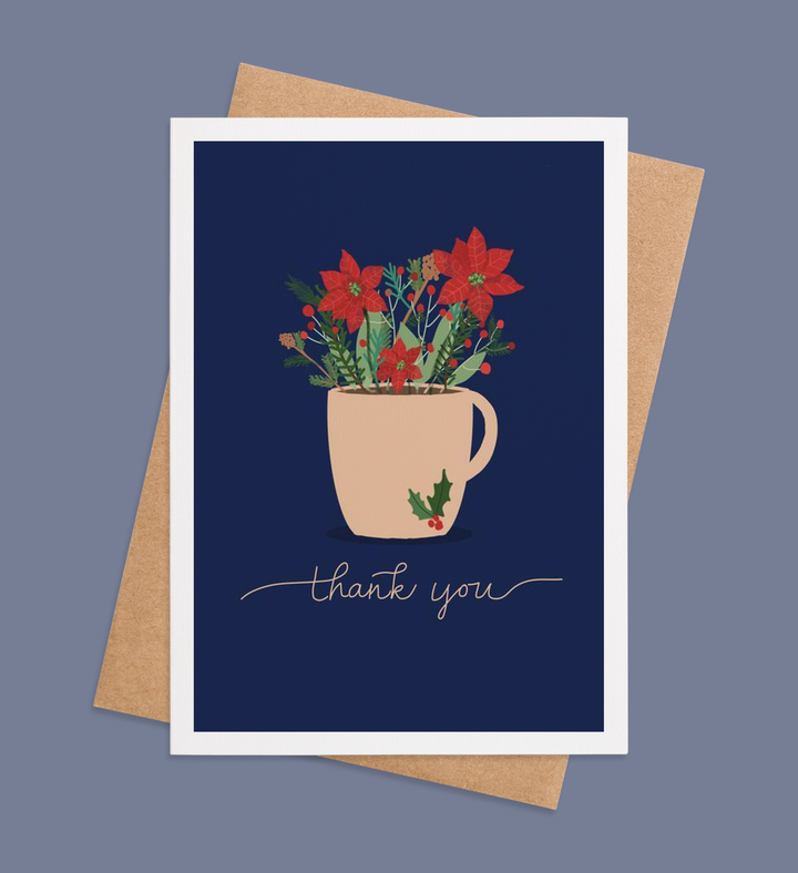 Cup of Holiday Gratitude Greeting Card Image