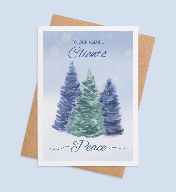 Evergreen Gratitude Greeting Card