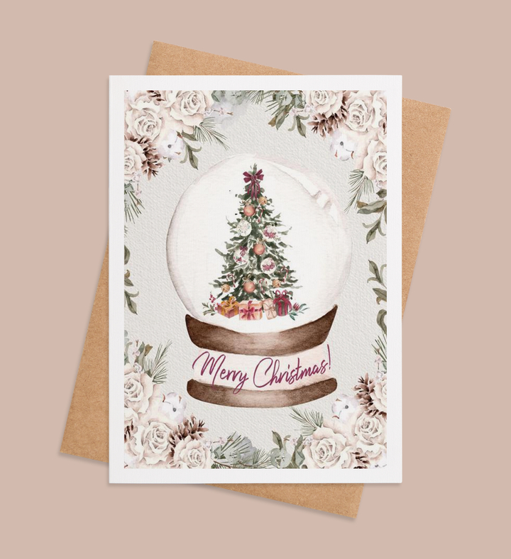 Whispering Wonderland Globe Greeting Card