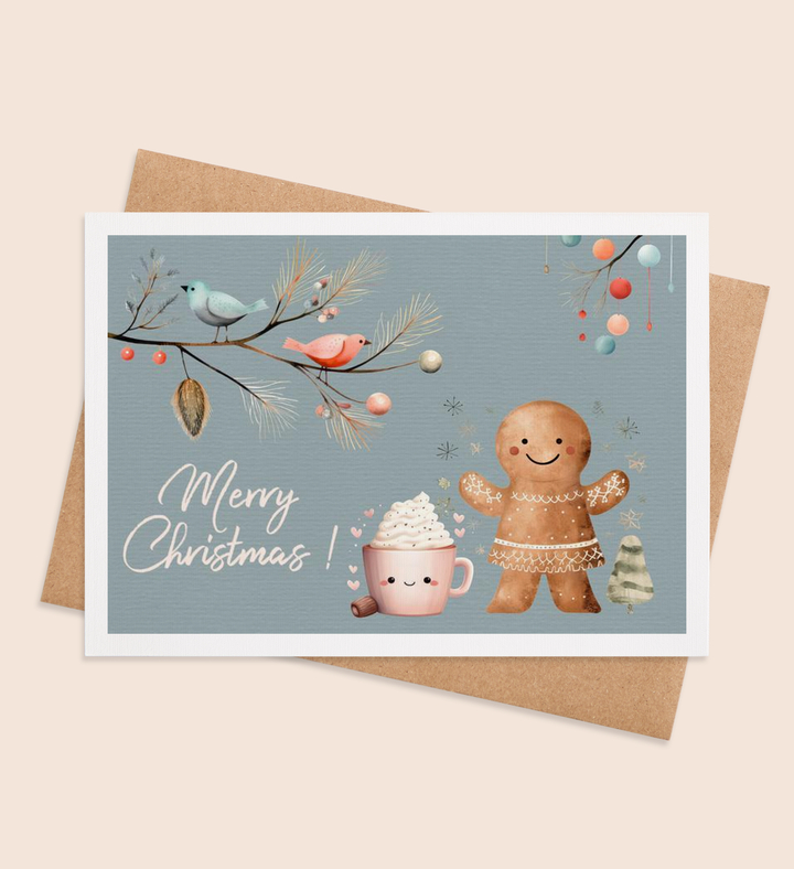 Gingerbread Wonderland Wishes Greeting Card