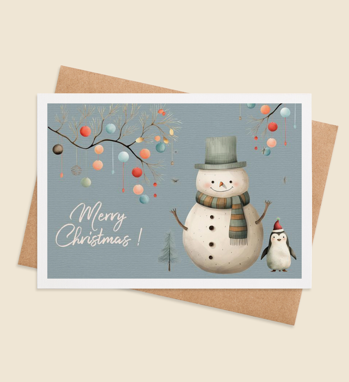 Frosty Companions' Cheer Greeting Card