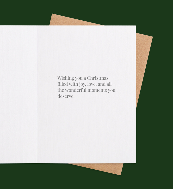 Mistletoe Moments for Dad Greeting Card Inside Image