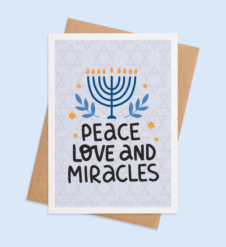 Illuminations of Hanukkah Joy Greeting Card Image