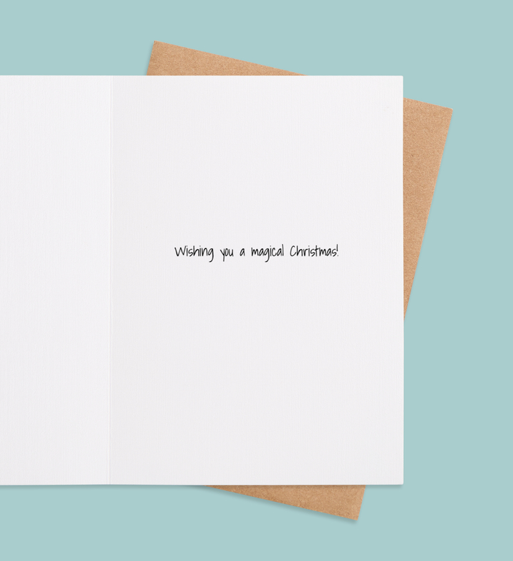 Penguin's First Christmas Delight Greeting Card Inside Image