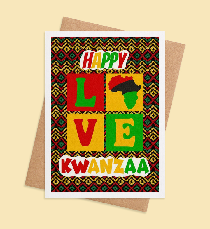 Love and Unity Kwanzaa Card Greeting Card