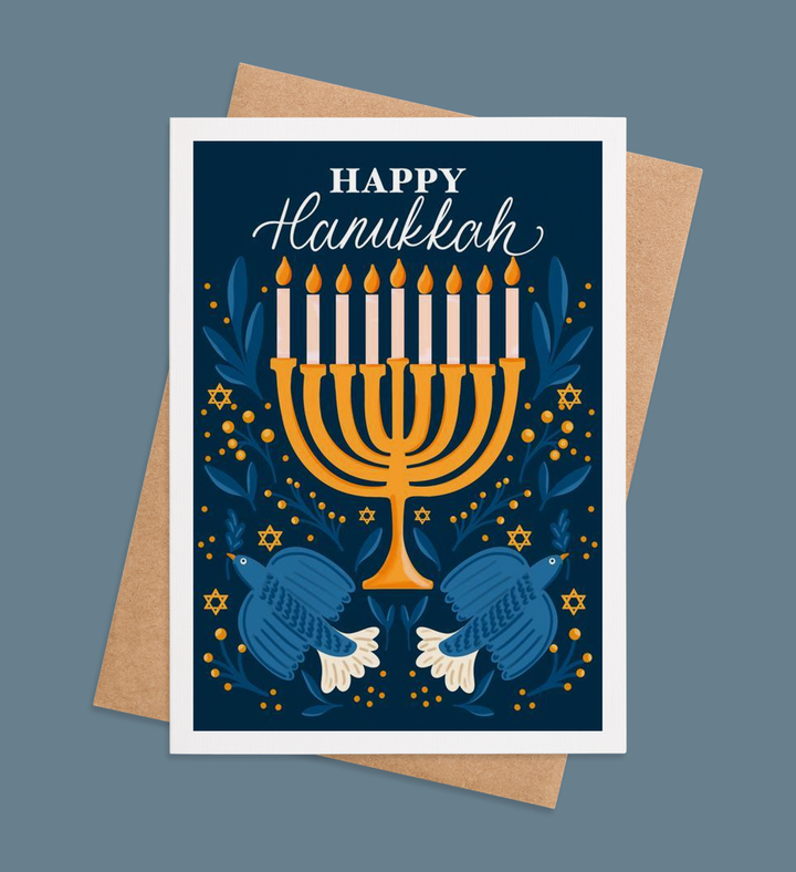 Radiant Festival of Lights Greeting Card Image