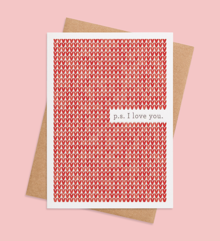 Hearts in Every Line Greeting Card