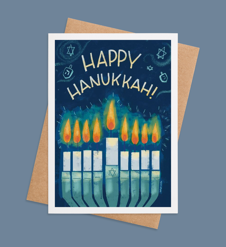 Festival of Lights Glow Greeting Card