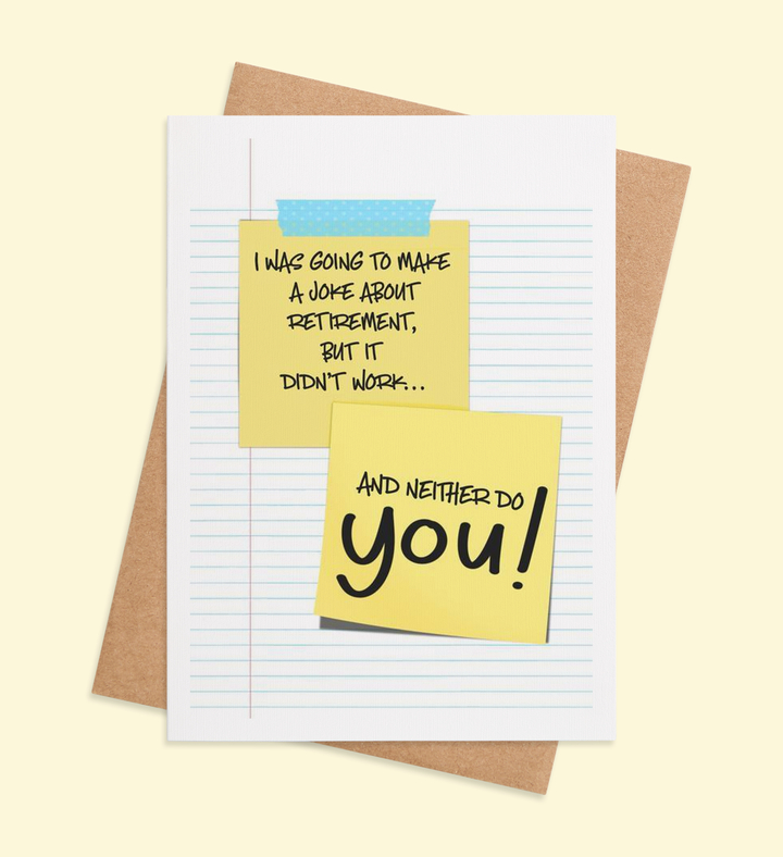 Post It Retirement Wit Image