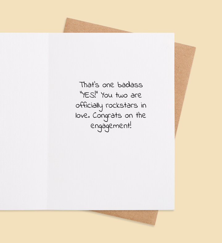 Rock On, Engaged! Inside view